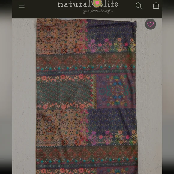 Natural Life Boho Bandeau - Blue and Pink Floral - Picture 5 of 5